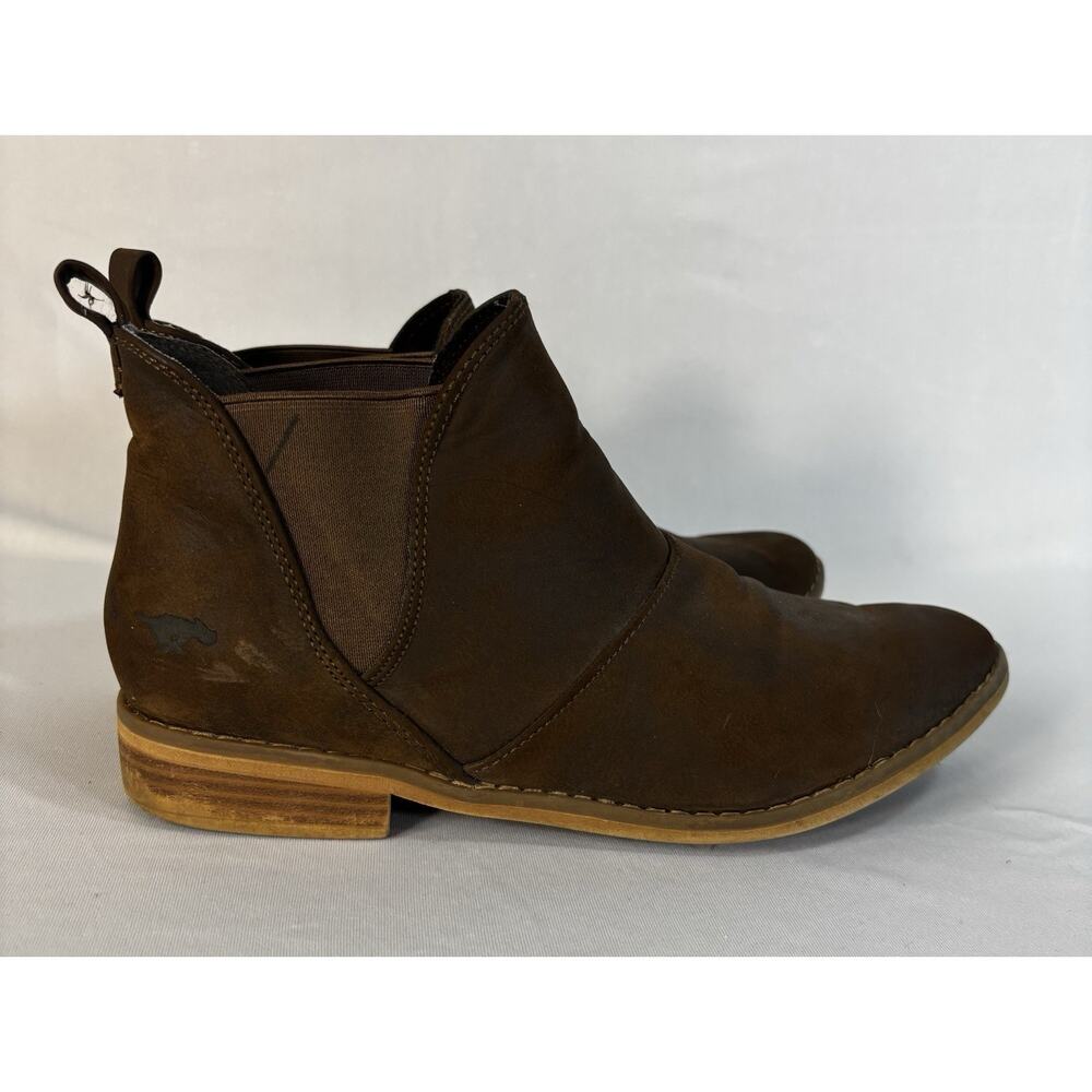 Rocket Dog Women 9 (US), 7 (UK) Brown Faux Leather Slip-On Maylon Chelsea Boots